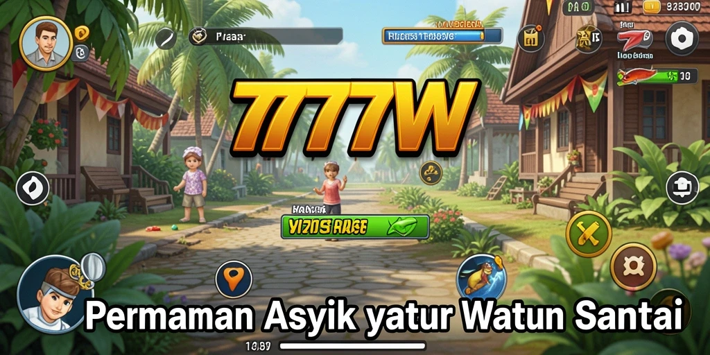 Screenshot gameplay 7777W menampilkan keseruan permainan casual.