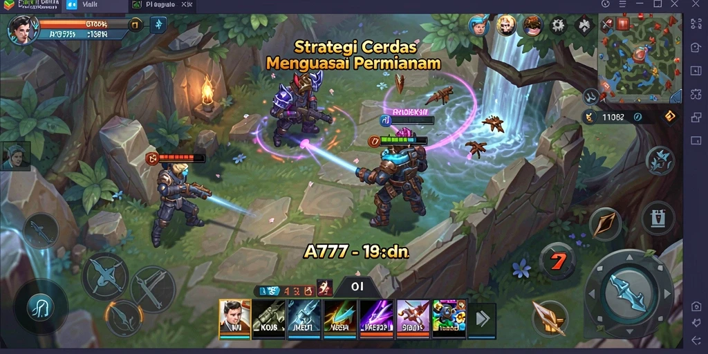 Tampilan gameplay AT777 yang menawan dan strategis.