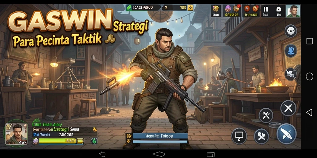 Tampilan gameplay GASWIN yang menantang dan menarik.
