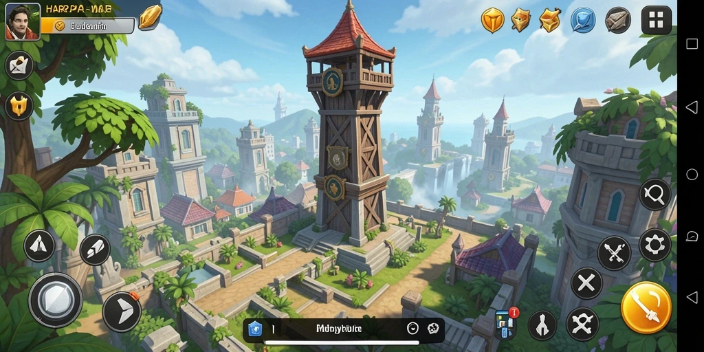 Tampilan gameplay menarik dengan strategi Tower Defense yang menegangkan.