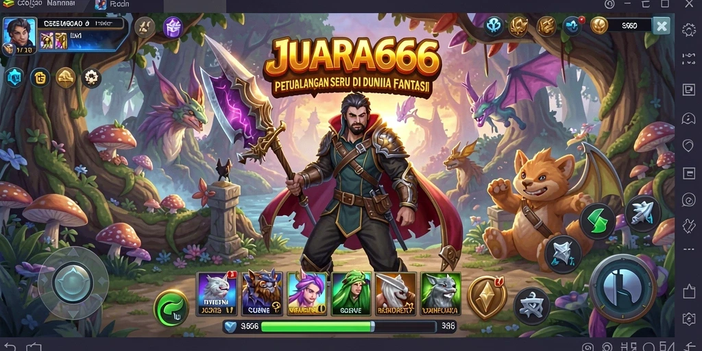 Tampilan gameplay JUARA666 yang mengesankan dan seru