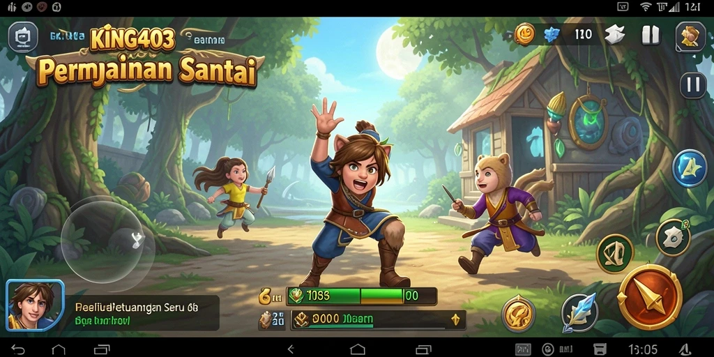 Tampilan gameplay KING403 yang penuh warna dan interaktif.