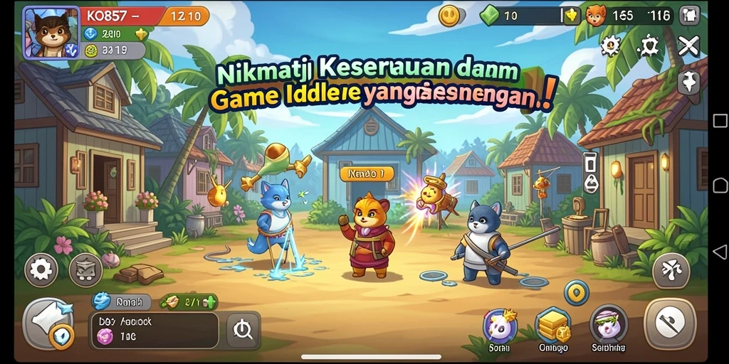 Tampilan gameplay KO857 yang menarik dan menghibur.