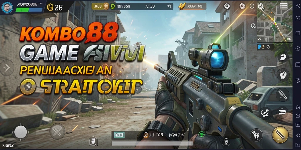 Gambaran gameplay seru di KOMBO88, penuh aksi FPS.