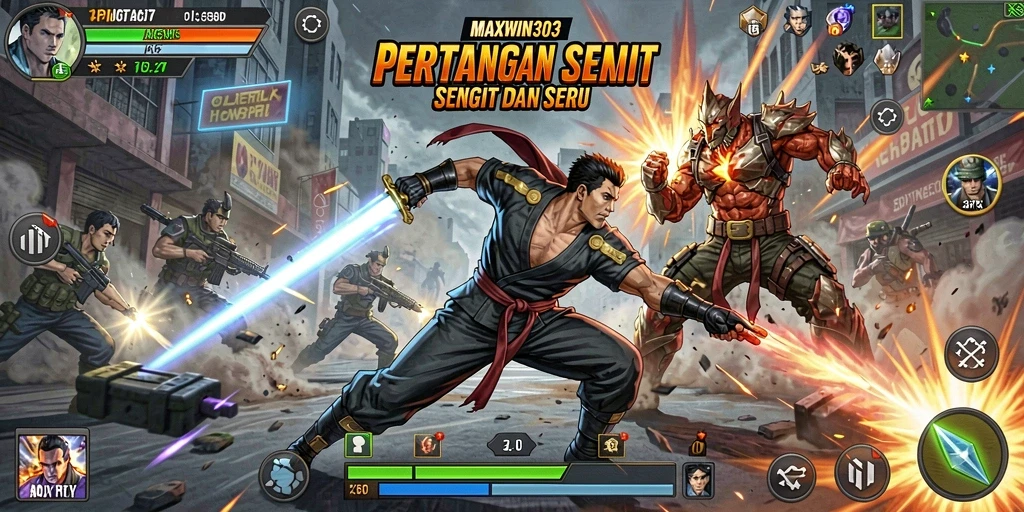 Tangkapan layar utama dari gameplay Fighting yang seru.