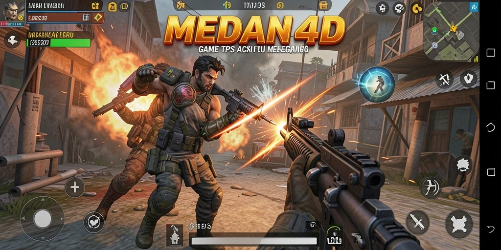 Tampilan gameplay seru di MEDAN4D dengan aksi seru dan grafis menawan.