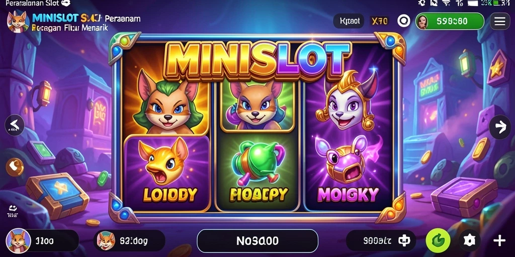 Tampilan utama MINISLOT dengan gameplay Slot yang mengasyikkan.