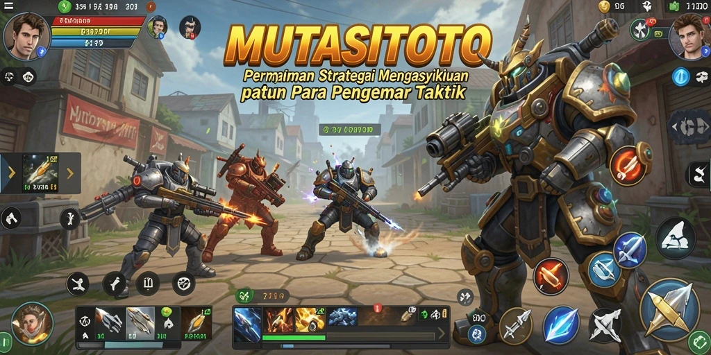 Tampilan gameplay menegangkan dalam MUTASITOTO dengan elemen strategi yang kuat.