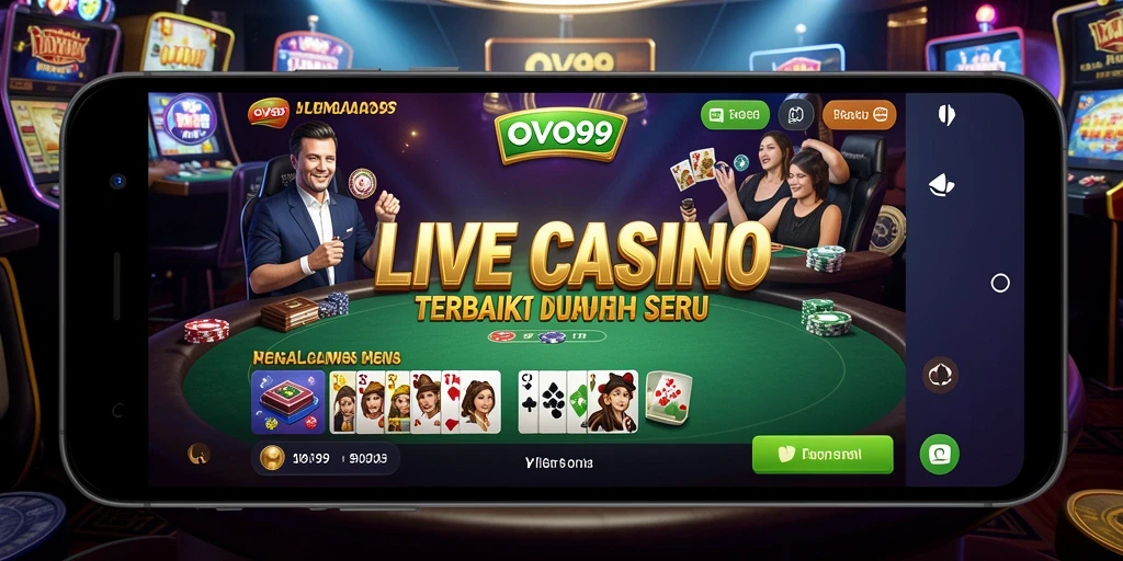 Tampilan gameplay Live Casino OVO99 yang menarik dan mendebarkan.