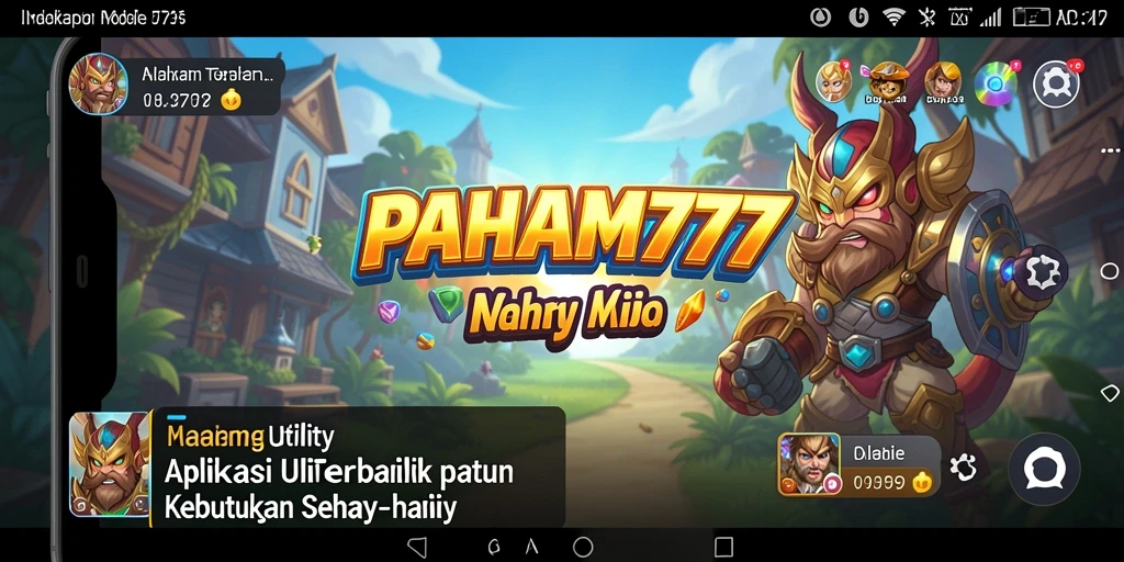 Tampilan antarmuka PAHAM777 yang sederhana dan fungsional.