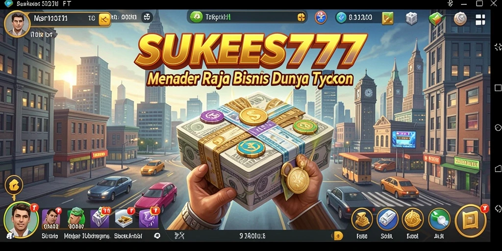 Screenshot gameplay SUKSES777 menampilkan manajemen bisnis yang menantang.