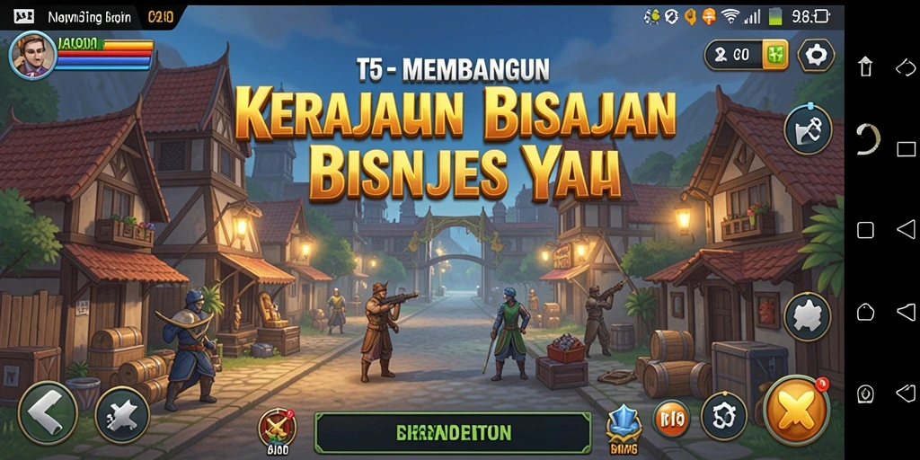 Tampilan gameplay T6 yang memperlihatkan manajemen bisnis yang strategis.