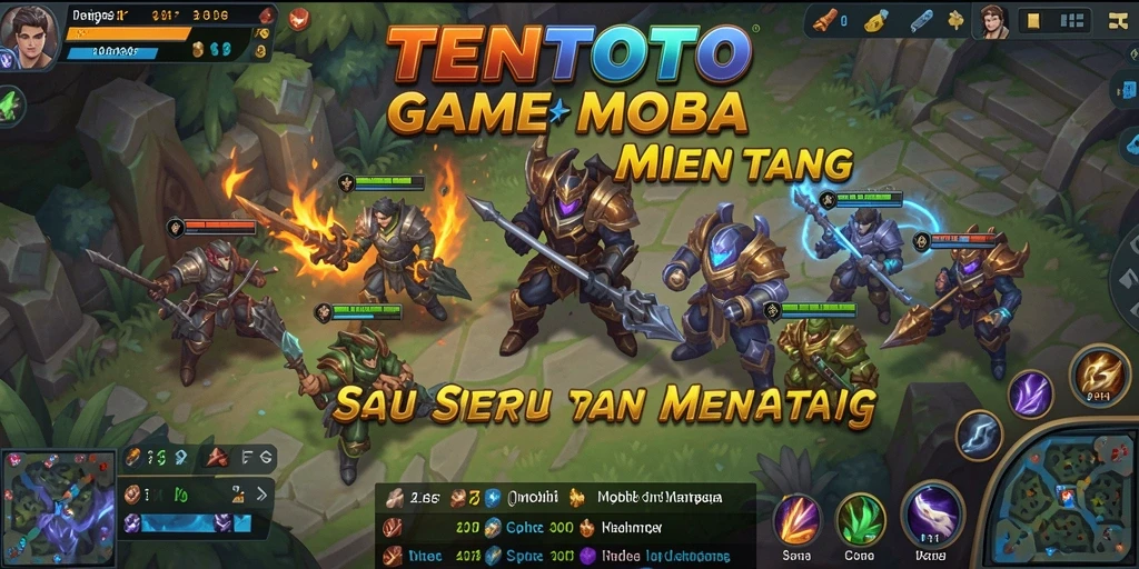 Tangkapan layar gameplay menarik dari TENTOTO yang menunjukkan aksi pertarungan tim.